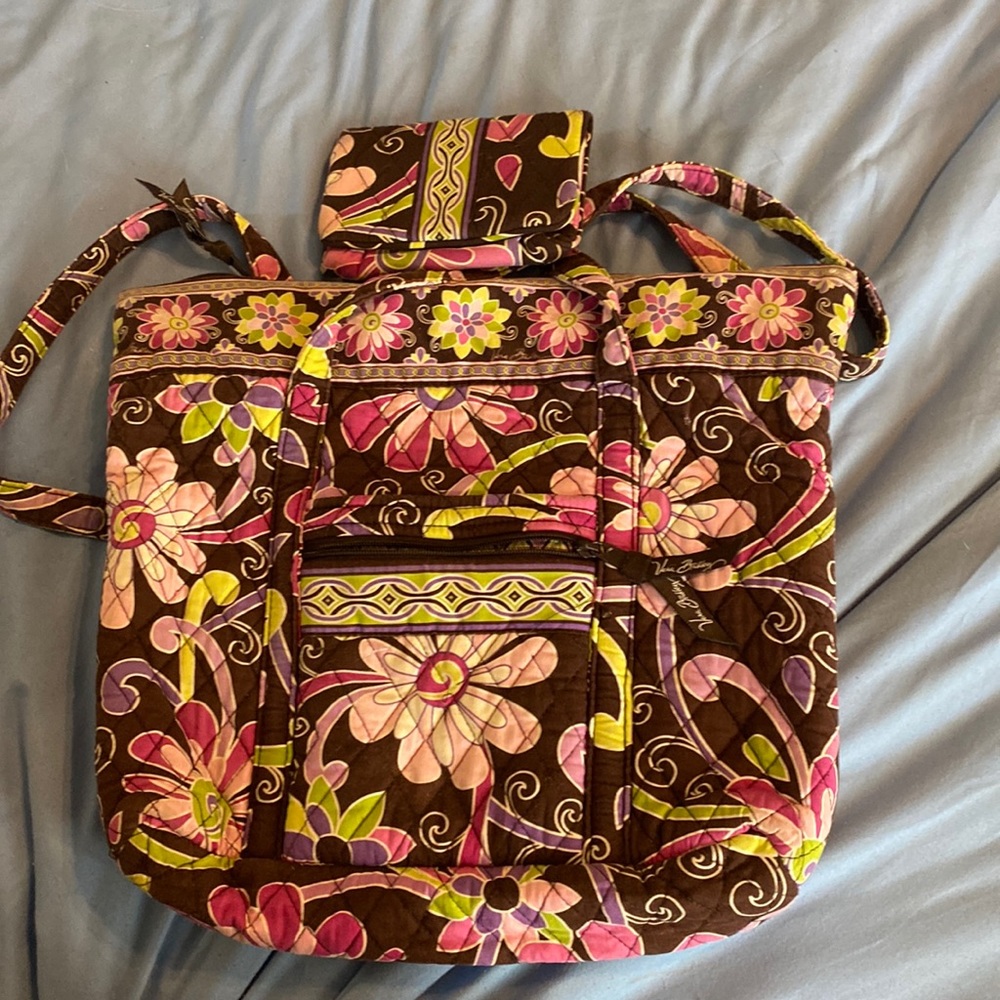 Vera Bradley purse with matching wallet